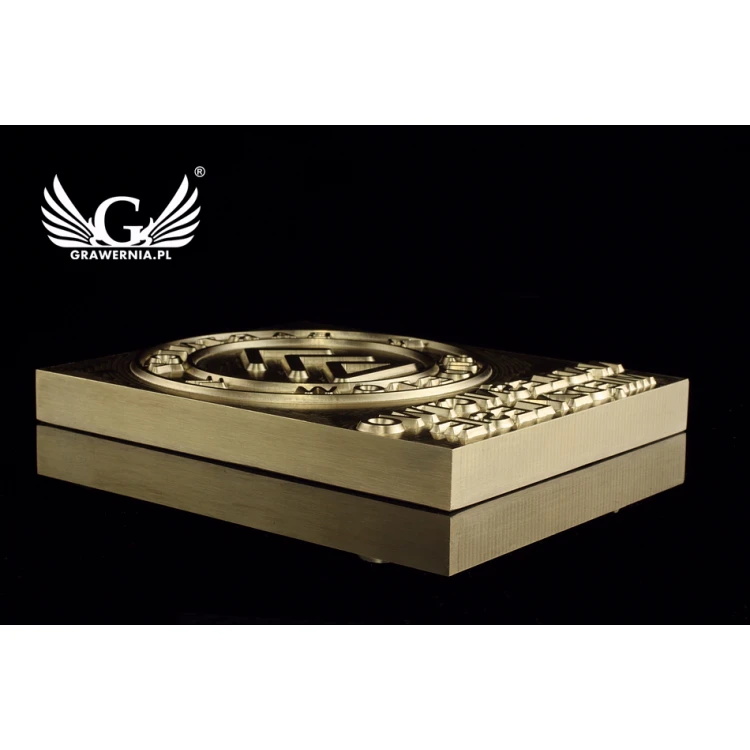 Hot and Cold Logo Embossing Stamp - Die Dimensions: 100x123mm - CNC