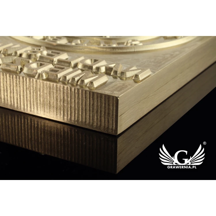Hot and Cold Logo Embossing Stamp - Die Dimensions: 100x123mm - CNC