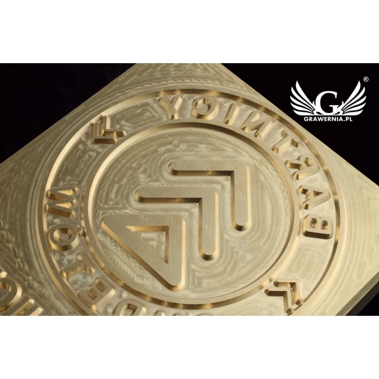 Hot and Cold Logo Embossing Stamp - Die Dimensions: 100x123mm - CNC