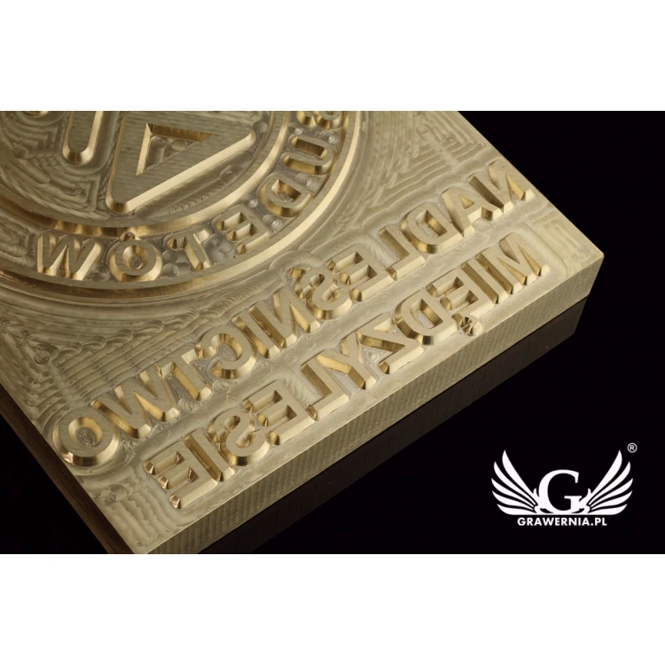 Hot and Cold Logo Embossing Stamp - Die Dimensions: 100x123mm - CNC