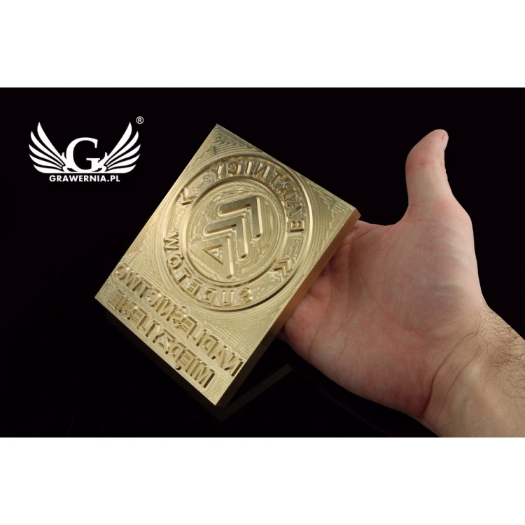 Hot and Cold Logo Embossing Stamp - Die Dimensions: 100x123mm - CNC
