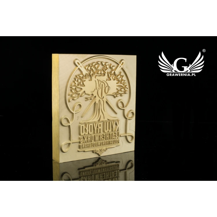 Hot and Cold Logo Embossing Stamp - Die Dimensions: 82x93mm - CNC108