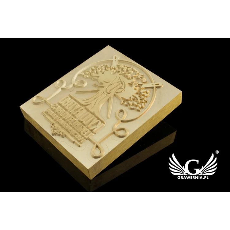 Hot and Cold Logo Embossing Stamp - Die Dimensions: 82x93mm - CNC108