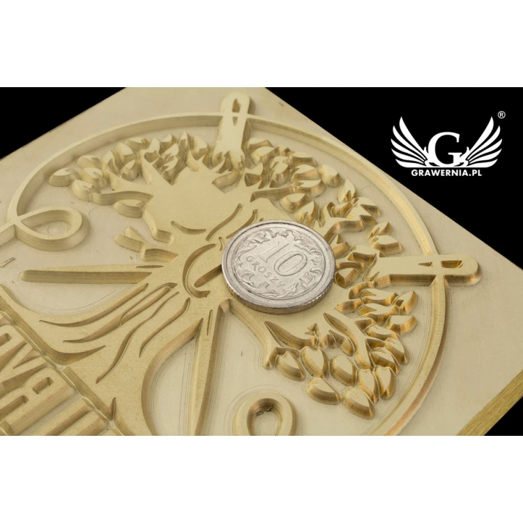 Hot and Cold Logo Embossing Stamp - Die Dimensions: 82x93mm - CNC108