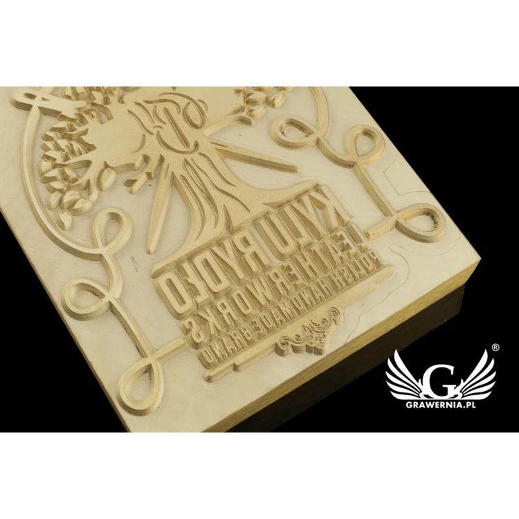 Hot and Cold Logo Embossing Stamp - Die Dimensions: 82x93mm - CNC108