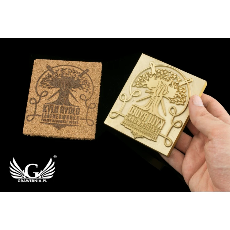 Hot and Cold Logo Embossing Stamp - Die Dimensions: 82x93mm - CNC108