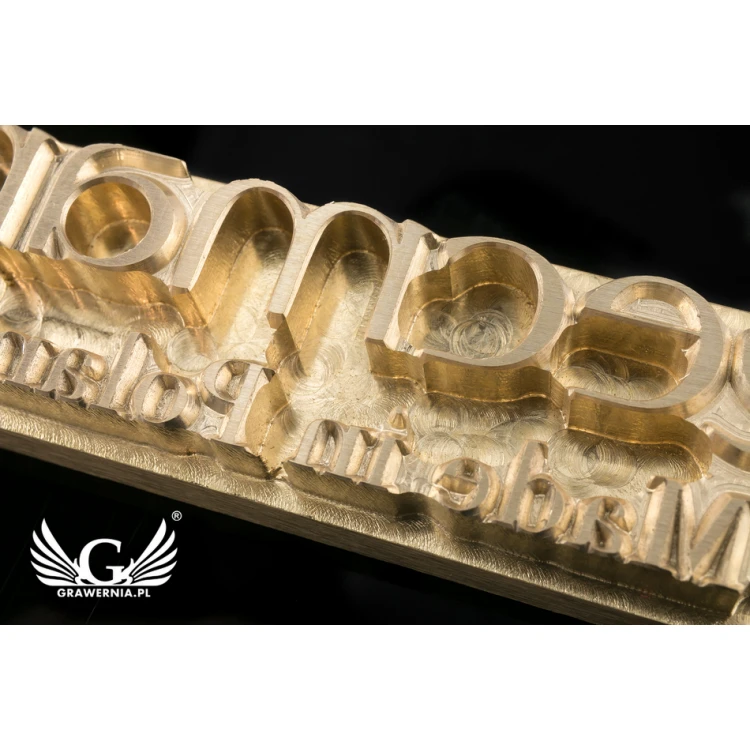 Hot and Cold Logo Embossing Stamp - Die Dimensions: 63x20mm - CNC067