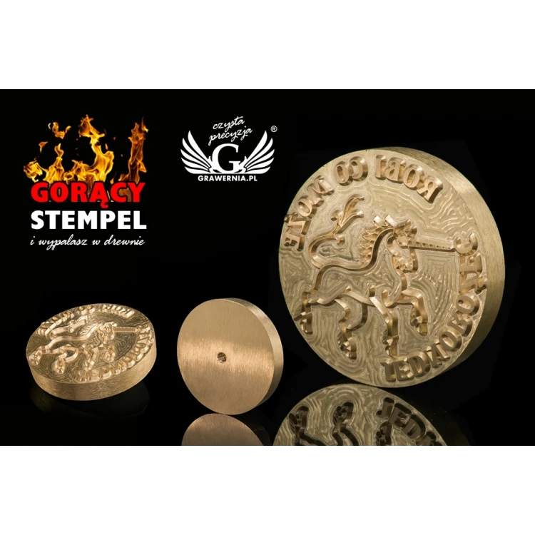 Hot and Cold Logo Embossing Stamp - Die Dimensions: 80x80mm - CNC079