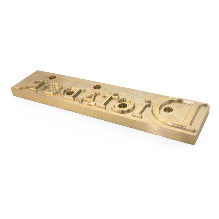 Hot stamping logo press - die dimensions: 253x56mm - CNC082