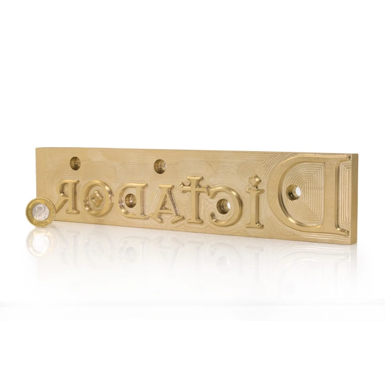 Hot stamping logo press - die dimensions: 253x56mm - CNC082