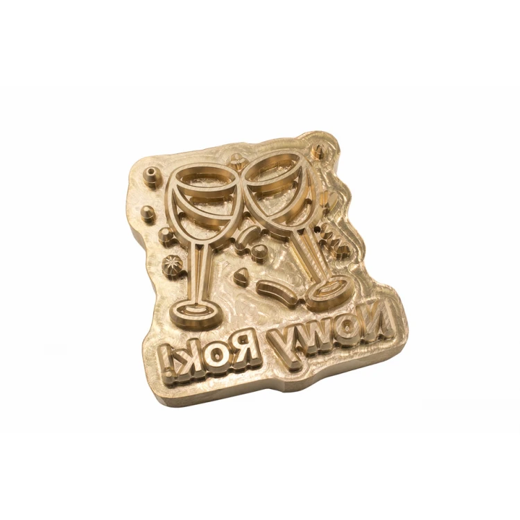 Hot and Cold Logo Embossing Stamp - Die Dimensions: 58.7x61mm - CNC083