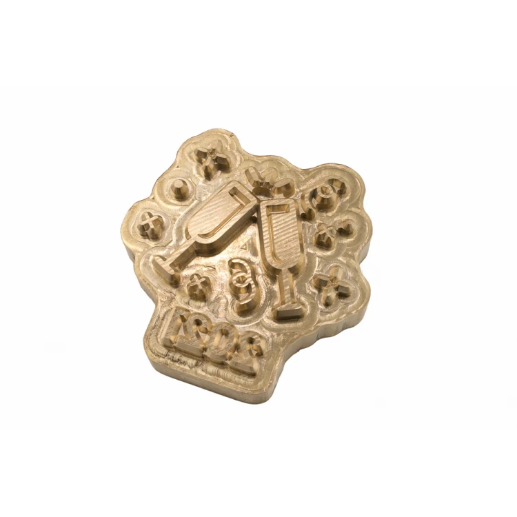 Hot and Cold Logo Embossing Stamp - Die Dimensions: 60.8x60.5mm - CNC084