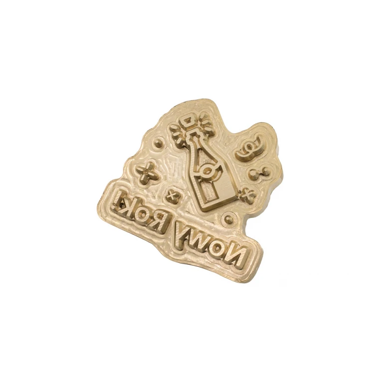 Hot and Cold Logo Embossing Stamp - Die Dimensions: 66.5x63.2mm - CNC085