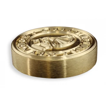 Hot and Cold Logo Embossing Stamp - Die Diameter: 63mm - CNC', which is in the category 'Industry and Company / Dies and Metal Stamps'. Do not translate the category.