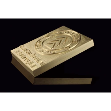 Hot and Cold Logo Embossing Stamp - Die Dimensions: 100x123mm - CNC
