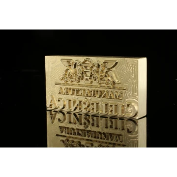 Hot and Cold Logo Embossing Stamp - Die Dimensions: 83x43mm - CNC', located in the category 'Industry and Company / Dies and Metal Stamps'. Do not translate the category.