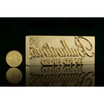 Hot and Cold Logo Embossing Stamp - Die Dimensions: 72x29.8mm - CNC