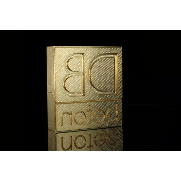 Hot and Cold Logo Embossing Stamp - Die Dimensions: 62x66mm - CNC