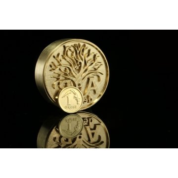 Hot and Cold Logo Embossing Stamp - Die Diameter: 42mm - CNC', which is in the category 'Industry and Company / Dies and Metal Stamps'. Do not translate the category.