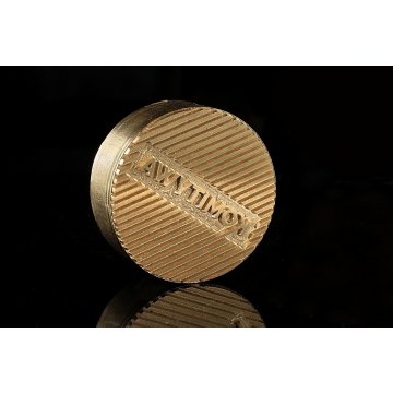 Hot and Cold Logo Embossing Stamp - 38mm Diameter - CNC
