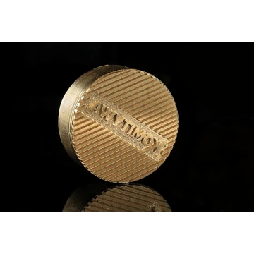 Hot and Cold Logo Embossing Stamp - 38mm Diameter - CNC