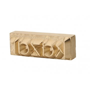 Hot and Cold Logo Embossing Stamp - Die Dimensions: 18x6mm - CNC091