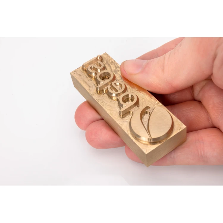 Hot and Cold Logo Embossing Stamp - Die Dimensions: 73x28mm - CNC093