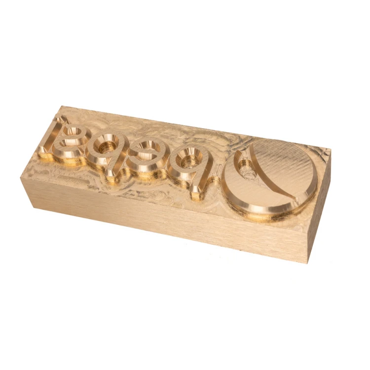 Hot and Cold Logo Embossing Stamp - Die Dimensions: 73x28mm - CNC093
