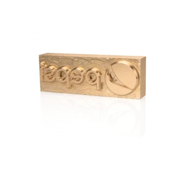 Hot and Cold Logo Embossing Stamp - Die Dimensions: 73x28mm - CNC093