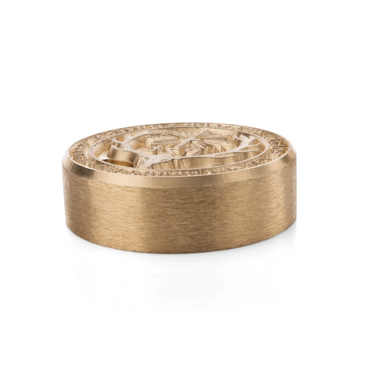 Hot and Cold Logo Embossing Stamp - Die Dimensions: 50x50mm - CNC094