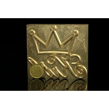 Hot and Cold Logo Embossing Stamp - Die Dimensions: 62x55mm - CNC