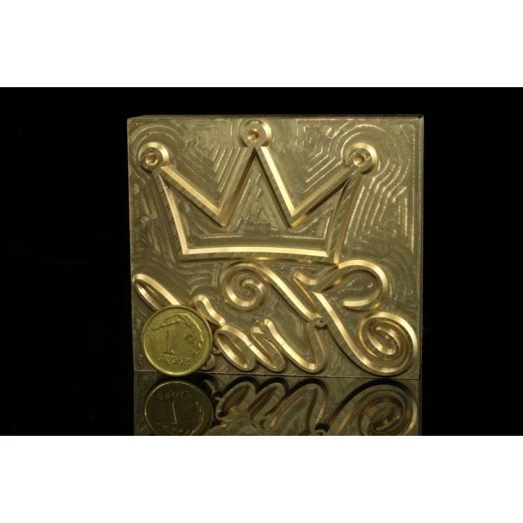 Hot and Cold Logo Embossing Stamp - Die Dimensions: 62x55mm - CNC