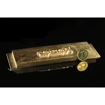 Hot and Cold Logo Embossing Stamp - Die Dimensions: 118x30mm - CNC', which is in the category 'Industry and Company / Dies and Metal Stamps'. Do not translate the category.