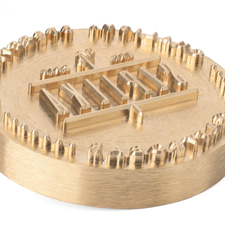 Hot stamp for imprinting logo on bread - die dimensions: 73x73mm - CNC110