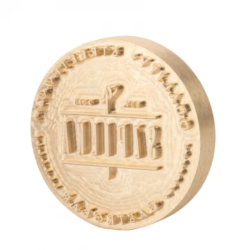 Hot stamp for imprinting logo on bread - die dimensions: 73x73mm - CNC110