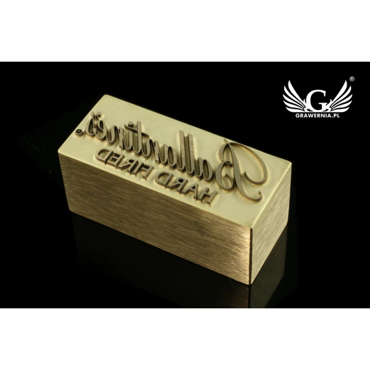 HOT STAMP for burning logo - matrix dimensions: 32x13.9mm - LASER' in the category 'Industry and Company / Dies and metal stamps'. Do not translate the category.