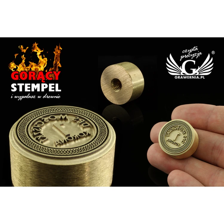 HOT STAMP for burning logo - matrix diameter: 22mm - LASER' in the category 'Industry and Company / Dies and metal stamps'. Do not translate the category.