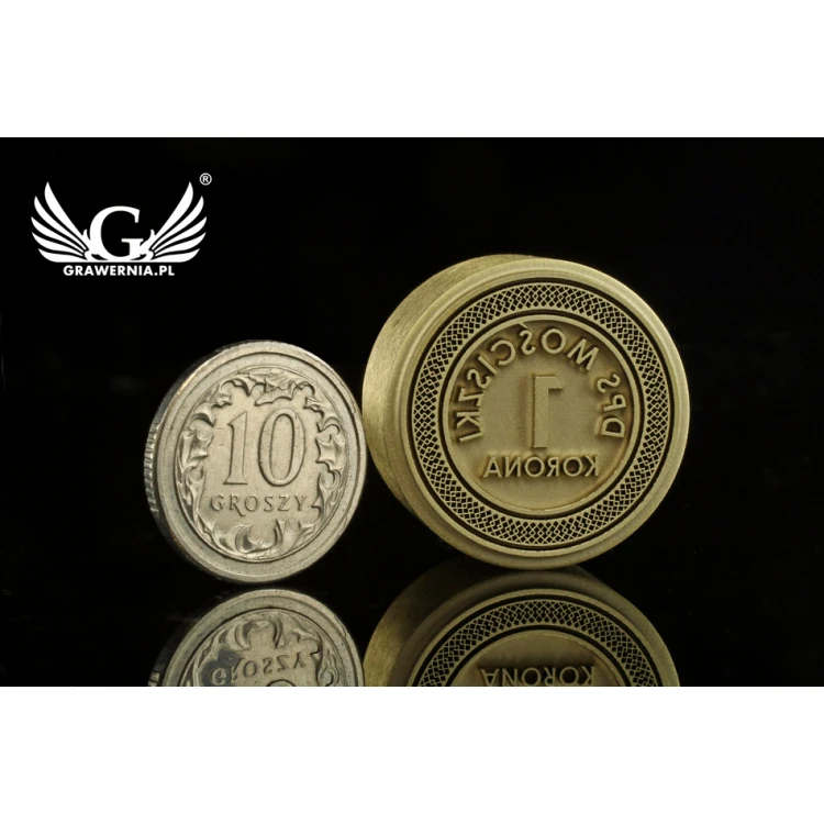 HOT STAMP for burning logo - matrix diameter: 22mm - LASER' in the category 'Industry and Company / Dies and metal stamps'. Do not translate the category.