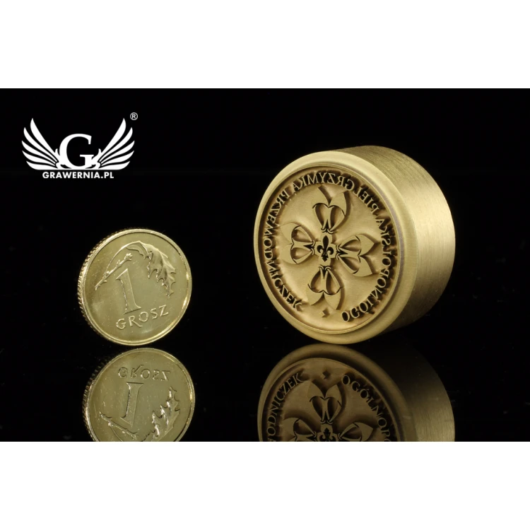 HOT STAMP for burning logo - matrix diameter: 25mm - LASER', located in the category 'Industry and Company / Dies and metal stamps'. Do not translate the category.