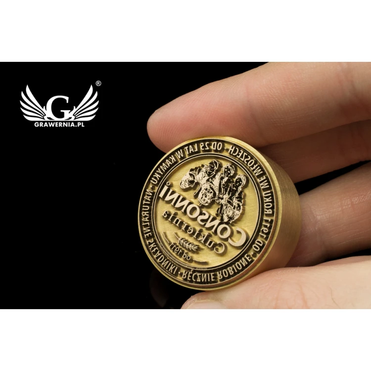 HOT STAMP for burning logo - matrix diameter: 32mm - LASER', located in the category 'Industry and Company / Dies and metal stamps'. Do not translate the category.