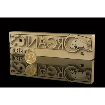 HOT STAMP for burning logo - matrix dimensions: 123x32mm - LASER' in the category 'Industry and Company / Dies and metal stamps'. Do not translate the category.