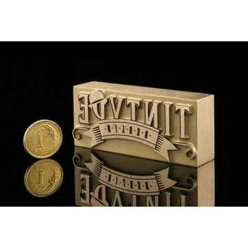 HOT STAMP for branding logo - die dimensions: 61x26mm - LASER