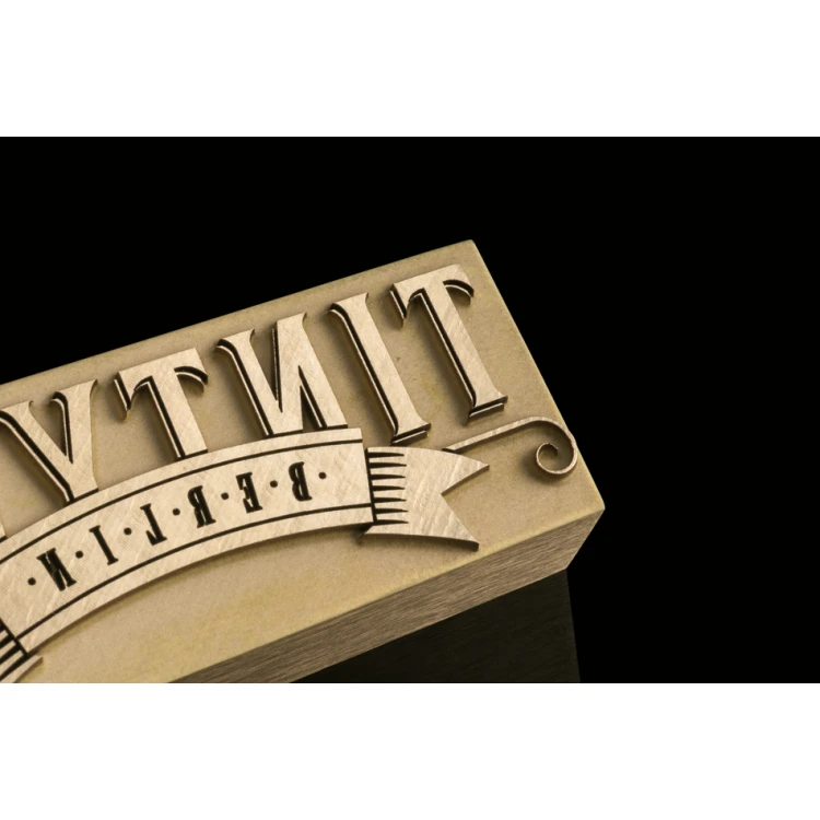 HOT STAMP for branding logo - die dimensions: 61x26mm - LASER