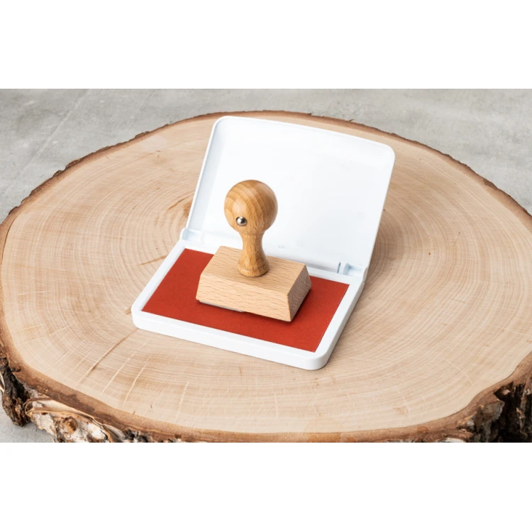 Ex Libris Stamp for Ink Imprinting - Peaks - Handle Dimensions 30x50mm - EX030