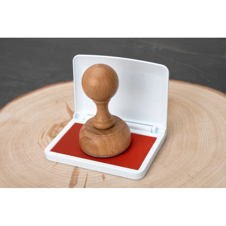 Ex Libris Stamp for Ink Imprinting - Handle Dimensions 50x50mm - EX038