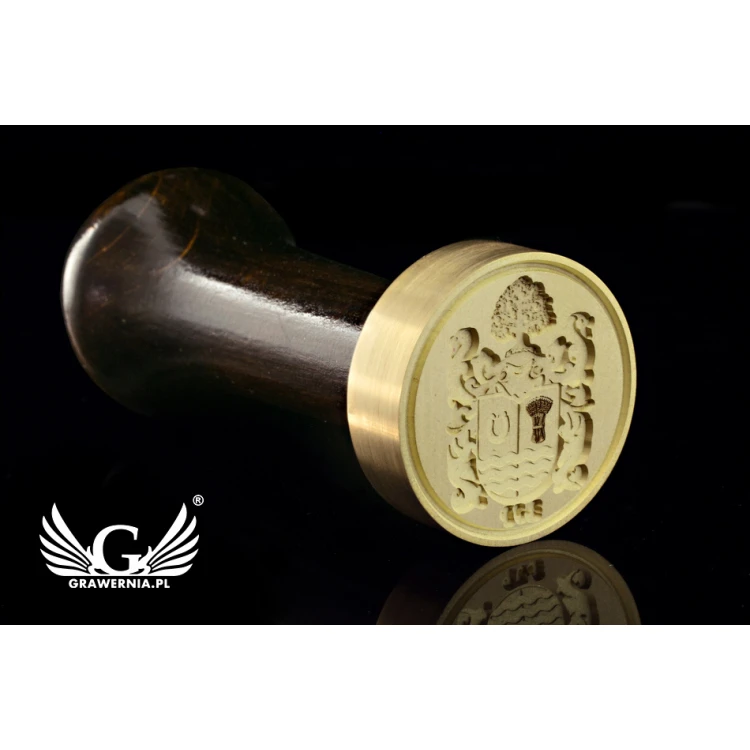 Herbal Stamp for Wax Sealing - CNC - Diameter 33mm