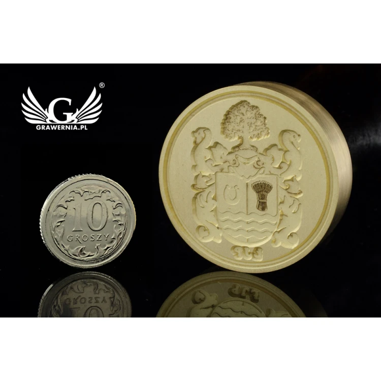Herbal Stamp for Wax Sealing - CNC - Diameter 33mm