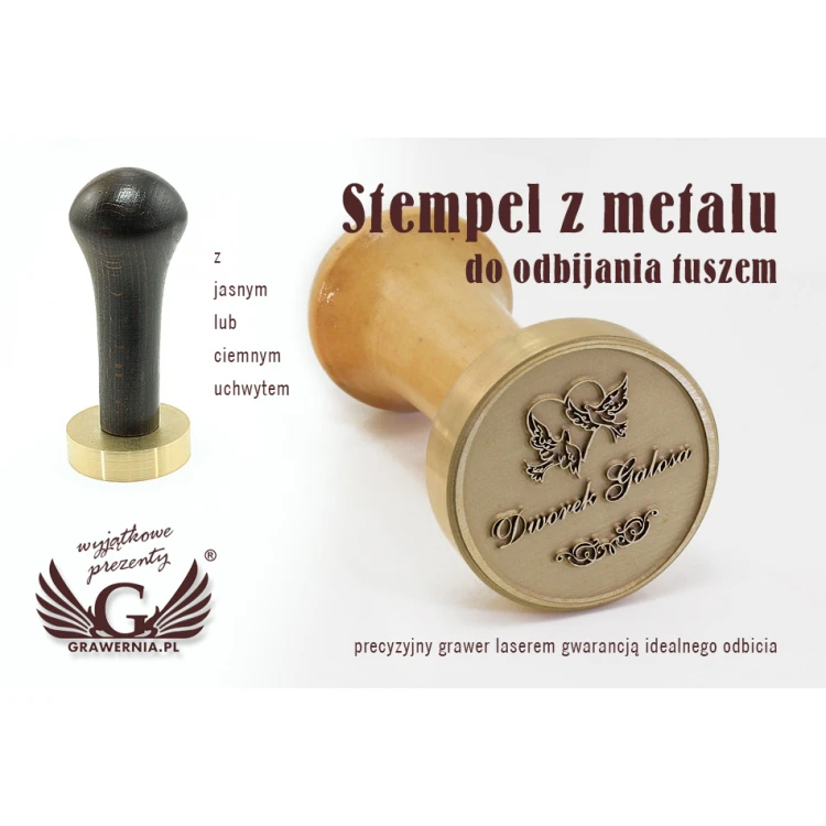 Decorative Seal for Ink Stamping - Diameter 38mm