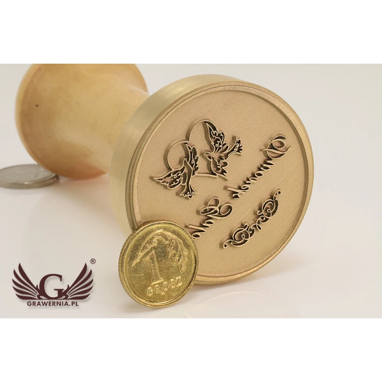 Decorative Seal for Ink Stamping - Diameter 38mm