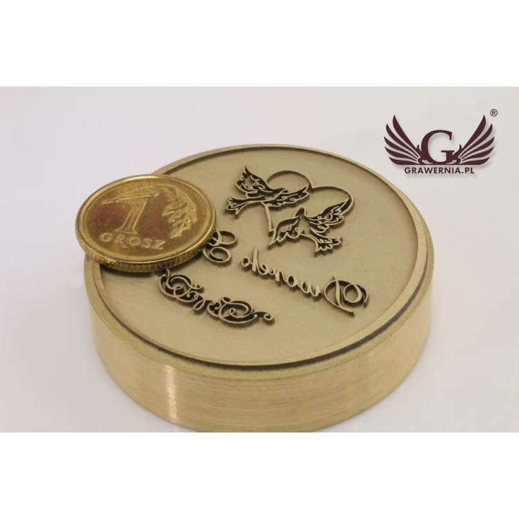 Decorative Seal for Ink Stamping - Diameter 38mm